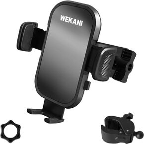 Golf Cart Phone Holder for EZGO/Club Car/Yamaha, Phone Mount for iPhone,Google Pixel, Galaxy,Universal Phone Holder with 360° Rotatable Adjustable Fixed Fixture,Black