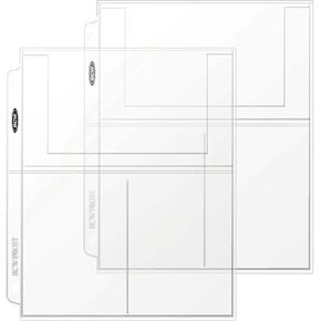 BCW Pro 3-Pocket Photo Protector Sleeves | 25 Count | 4"x6" Photos Sleeves, Cards | Acid-Free, PVC-Free | Archival Quality, Photo Album Pages protector for 3 Ring Binder | High Clarity Polypropylene