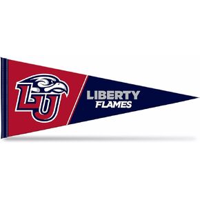 Rico Industries NCAA Liberty Flames Exclusive 12" x 30" Soft Felt Pennant - EZ to Hang - Home Décor (Game Room, Man Cave, Bed Room)