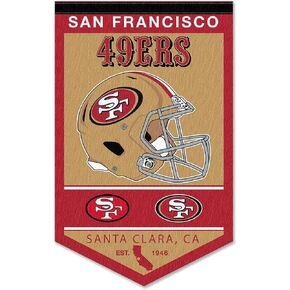 San Francisco 49ers Heritage History Banner Pennant