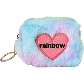 Coin Purse Wallet Keychain for Women Mini Coin Pouch Keychain Keyring Accessories for Girls Small Coin Bag with Key Chain Decorative Backpack Accessories Keychains for Teen Girls Purse Pendant Pouch
