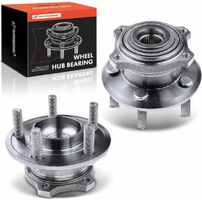 A-Premium 2 x Rear Wheel Bearing and Hub Assembly with 5-Lug Compatible with Chrysler 300 2005-2009, Dodge Charger 2006-2009, Magnum 2005-2008, with 27 Spline Shaft