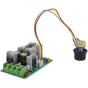 DC Motor Controller Assembly 12V 24V 36V 48V High Power Drive Module Adjustable Speed PWM Electronic Governor Controller Regulation Switch 20A Ultra small LED dimmer