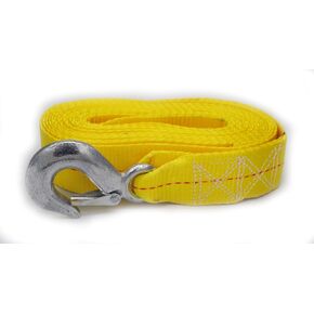 Yellow Trailer Winch Replacement Strap 2" x 20' and Safety Hook for Large Boats, Jet Ski, Wave Runner, Towing, Heavy Duty Equipment or Flat Bed Tie Down (Up to 10,000 lbs)