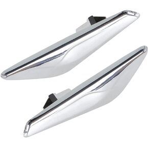 1 Pair Chrome Front Left & Right Side Fender Trim Finisher Replacement for X3 X4 F25 F26 2013-2017 51117338569 51117338570