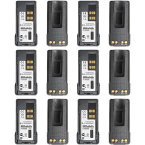 (12PCS) Battery Replacement [2024 New Version] for Motorola PMNN4409 PMNN4409AR PMNN4491 PMNN4491A PMNN4491B PMNN4491BR PMNN4493A PMNN4412 PMNN4416AR PMNN4406AR PMNN4544A PMNN4448 NNTN8129AR Battery