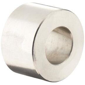 USA SEALING ZSPCR-298 Stainless Steel Unthreaded Round Spacers, 1" OD x 5/8" Long, for 1/2" Screw Size