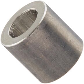 Small Parts 140406RSA Round Spacer, Aluminum, Plain Finish, #6 Screw Size, 1/4" OD, 0.14" ID, 1/4" Length (Pack of 25)