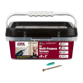 GRK 120990#9 x 2" R4™ Multi-Purpose Screws 990 Count