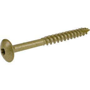 Power Pro 47870 Lag Screws, 5/16" x 3-1/2", Star Drive Construction Lag Screws, Rust Resistant, Ceramic Coated Bronze, 1lb Box, 25 pcs
