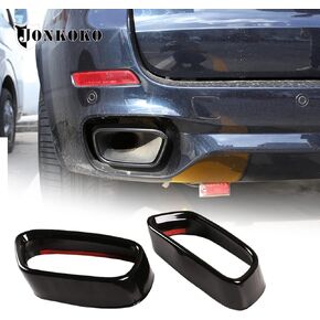 YIWANG Stainless Exhaust Muffler Tail Pipe Trim Cover For BMW X5 F15 X6 F16 2014-2019 Tail Throat Vent Decorative Accessories(Suitable For M Sports Version）