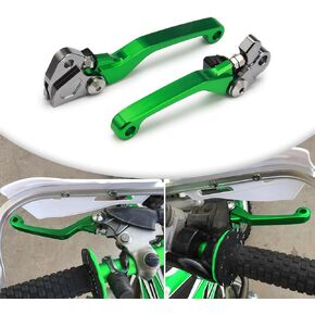 JFG RACING Dirt Bike Clutch Brake Lever Fit for KLX125 2010-2016, KLX150L 2015-2017, KLX250 2009-2020, KLX300 2021-2023, VERSYS-X250 2017-2019 Motorcycle BLACK