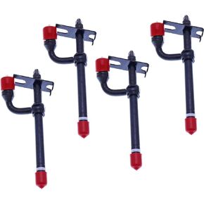 JEENDA 4PCS Fuel Injectors AR89564 AR89563 27333 for John Deere 1020 1140 1350 1520 1530 2020 2030 2350 2955 2040 2355 2440 2520 2530 2535 2550 4020 4030 6600 350B 350C 355D 380