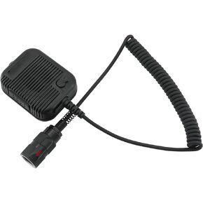 6 Pin PTT Adapter Handheld Microphone Shoulder Speaker Compatible with PRC152/163 Two Way Radio