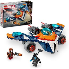 LEGO Marvel Rocket’s Warbird vs. Ronan, Buildable Super Hero Spaceship Toy for Kids, Guardians of The Galaxy Gift for Marvel Fans, Building Toy for Kids, Boys and Girls Aged 8 and Up, 76278