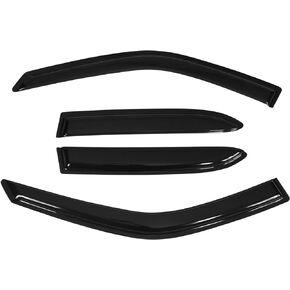 Window Visors Compatible with 1998-2002 Toyota Corolla, Dark Smoke Car Rain Sun Window Shade Guard Visor Smoke by IKON MOTORSPORTS, 1999 2000 2001