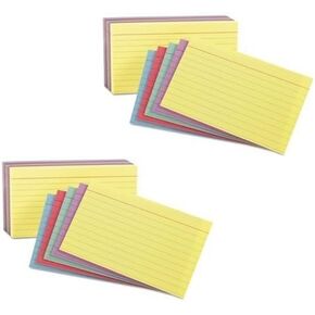 Oxford 3x5 Rainbow Index cards (2 Pack)
