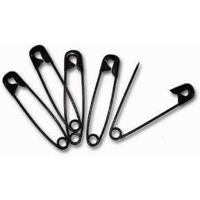 Black Safety PINS, 2" (5-Pack)