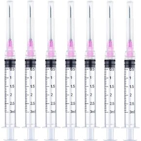 3ml 18 Gauge 1.5 Inch Sample Measuring Dispensing Lab Utensils, for Industrial, Scientific and Experiments Research, Pack of 100