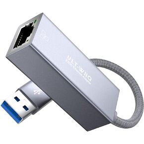 محول إيثرنت USB 2.5 جيجا بايت، ULT-WIIQ USB 3.0 إلى 2.5 جيجابت RJ45 LAN كابل محول الشبكة، 10/100/1000/2500M بطاقة NIC كاملة السرعة لنظام التشغيل Mac OS وiOS وWindows وLinux وDell XPS وThinkpad X وSynology NAS والكمبيوتر الشخصي in Kuwait