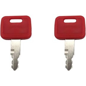 2 Pcs AT194969 AT147803 H800 Ignition Key fits Excavator John Deere Excavator Case Hitachi New Holland