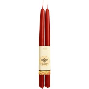 Teal Blue Candles, Hand Dipped Beeswax Taper Candles, 12-Hour Long Burn, Pure Beeswax Candle 12" x 7/8", All Natural Rich Coloring