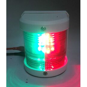 Pactrade Marine Boat Red & Green Bow LED Navigation Light Waterproof 2 Nautical Miles