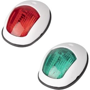 Made Boat Navigation Light, Marine Navigation Lights, Bow Light for Boats Led. Ideal for Pontoon and Small Boat (BLACK)