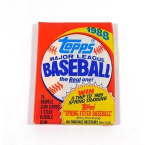 1988 Topps Baseball 15 Card Pack