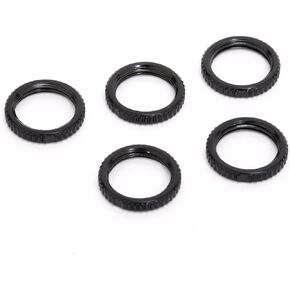 Musiclily Metric Metal Rounded Nut for Metric 3 Way Toggle Pickup Selector Guitar Switch,Black (Pack of 10)