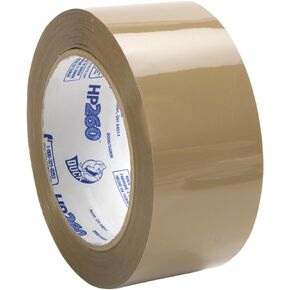 Duck HP260 Packaging Tape, 36 Rolls, 2160 Yards, High Performance Strong Tape for Shipping, Mailing & Storage, 3" Core Tan Packing Tape Refills for Boxes, 1.88" x 60 Yd. (299009)