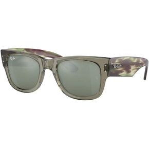 Ray-Ban Mega Wayfarer RB0840SF Square Sunglasses for Men for Women + BUNDLE With Designer iWear Complimentary Eyewear Kit