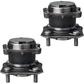 Autoround Pair 512384 Rear Wheel Hub and Bearing Assembly Replacement for 2007-2012 Nissan Sentra 4 Lugs w/ABS