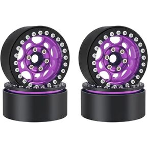 4PCS Metal 1.9" Beadlock Wheel Rims for 1/10 Scale Rc Crawler Traxxas TRX-4 Axial Scx10 II D90 Tamiya CC01 D110