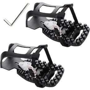 Friendship Toe Cages for Peloton Bike & Bike+ Pedals Clips Compatible Toe Cage Adapters Converter -Convert Look Delta Pedals to Toe Clip Straps - Ride with Sneakers