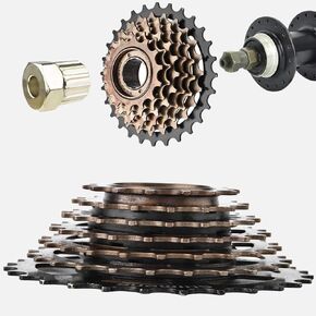 Bike Freewheel Set, Cassette Sprocket for 7 Speed Mountain Bike Replacement Accessory