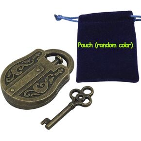 لعبة ألغاز فكرية لقفل وفتح قفل خدعة معدنية برونزية وعتيقة الطراز in Kuwait