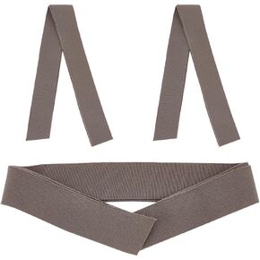 OLYCRAFT 3Pcs 37.4 Inch Long Black Stretch Rib Knit Collar Trim Fabric 1.2x1.4 Inch Wide Wistbands Neckline Collar Trim Polyester & Spandex Ribbing Fabric for Man Women Sweatshirt DIY Sewing