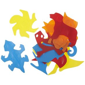 Roylco Tessellations Animal Templates, Assorted Designs, Pack of 12