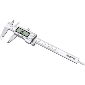 فرجار بروستر الرقمي الورني 6 بوصة من الفولاذ المقاوم للصدأ فرجار إلكتروني بوصة/مم أداة قياس تحويل للطول والعرض والعمق والقطر الداخلي والقطر الخارجي in Kuwait