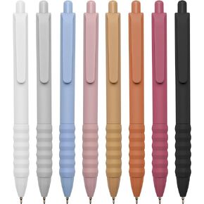 Ball Point Pens Black Ink Pens Ballpoint Smooth Writing Medium Point 1.0mm Office Pens with Super Soft Grip (12-count)