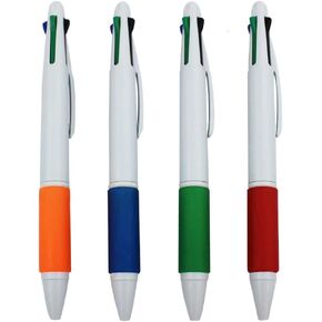 MiSiBao Stylus Pen for Touch Screen 4 Color Pen in One Multi-Colored Ballpoint Pen Black Pens Medium Point Stylus Pen for iPad (1.0mm), 8-Pack