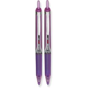 Pilot : Precise V5RT Retractable Rolling Ball Pen, Purple Ink, Extra Fine Point -:- Sold as 2 Packs of - 1 - / - Total of 2 Each