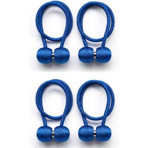 Magnetic Curtain Tiebacks 4 Pack, Curtain Tiebacks Buckles, Rope Decorative Curtain Tie for Home Bedroom Office Decorative Thick or Thin Curtain (Beige) in Kuwait