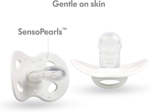 لهاية ميديلا للأطفال | الليل - يتوهج في الظلام | 18+ شهرًا | عبوة من قطعتين | خفيف الوزن | خالية من مادة BPA | البوم والقمر مع النجوم in Kuwait