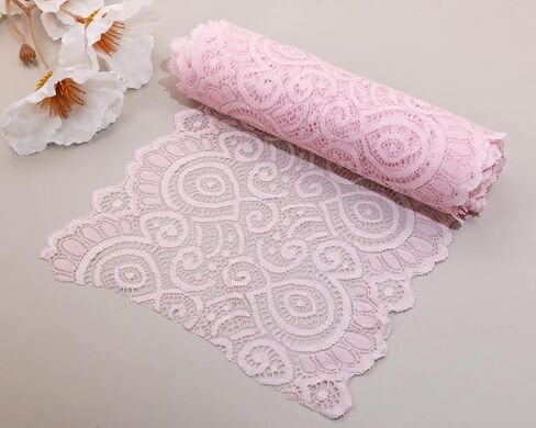 ONLYKXY 5 Yards Elastic Stretchy Lace Ribbon Vintage Solid Lace Trim Fabric for Bridal Wedding Decorations Sewing DIY Making Crafts Floral Pattern Sewing Lace (Black) in Saudi Arabia
