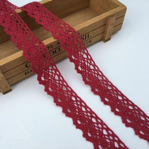 10 Yards Cotton Lace Trims Cotton Embroidery Lace Ribbon for Sewing Decorating & DIY Craft 1-1/4" Wide 4 Colors (Blue Gray) in Saudi Arabia