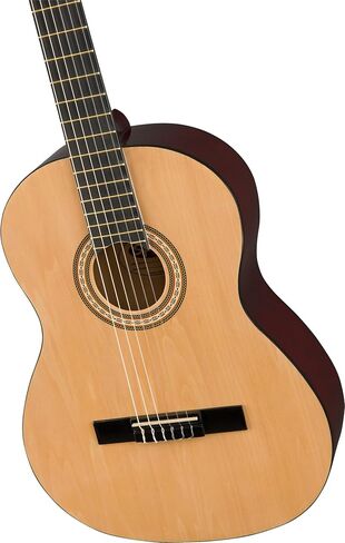 Fender Squier SA-150N Classical Acoustic Guitar - Natural Bundle with Gig Bag, Tuner, Strap, Picks, and Austin Bazaar Guitar DVD in Saudi Arabia
