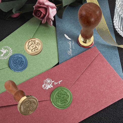 ختم شمع التنين الطائر، رأس نحاسي قابل للإزالة، رائع للأحرف العتيقة وأظرف بطاقات دعوات حفلات الزفاف، وختم الحروف، وعيد الشكر، وعيد الميلاد in Kuwait