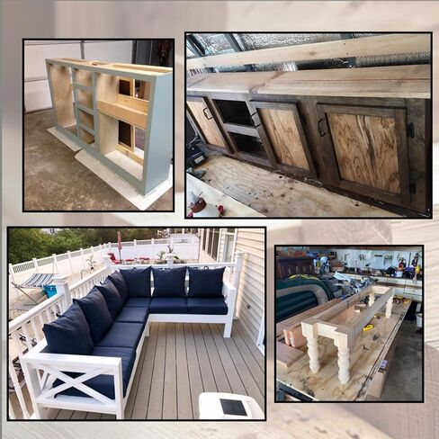 مجموعة متنوعة من 320 قطعة من براغي ثقب الجيب - 8 × 1 بوصة، 8 × 1-1/4 بوصة، 8 × 2-1/2 بوصة، 8 × 2 بوصة براغي خشبية ذات خيط خشن مقاومة للصدأ، محرك مربع، لقمة محرك متضمنة، أزرق in Kuwait